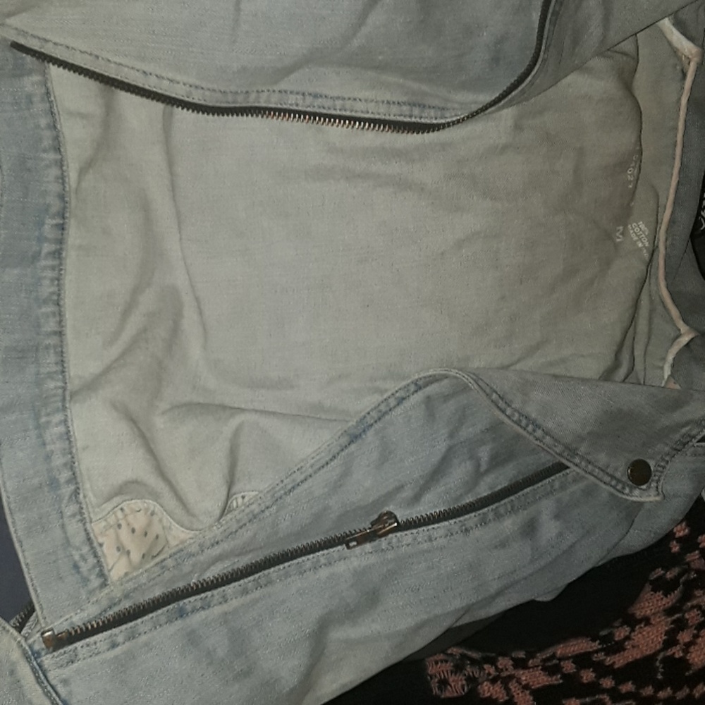 1969 gap denim biker styled jacket
